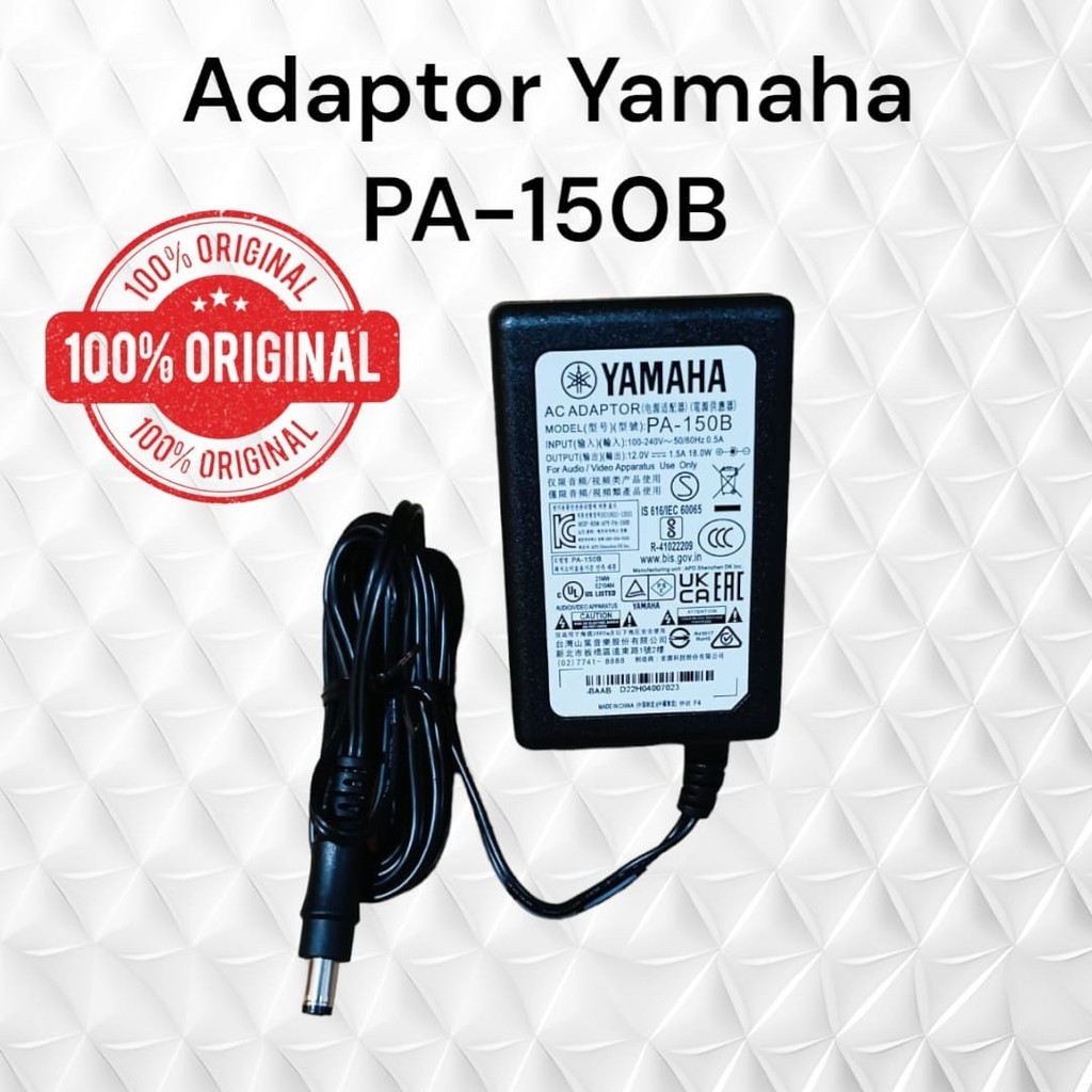 Original Adaptor Keyboard Yamaha PA 150B Cocok Berbagai Tipe PSR E Series E203 E213 E323 E343 E401 E