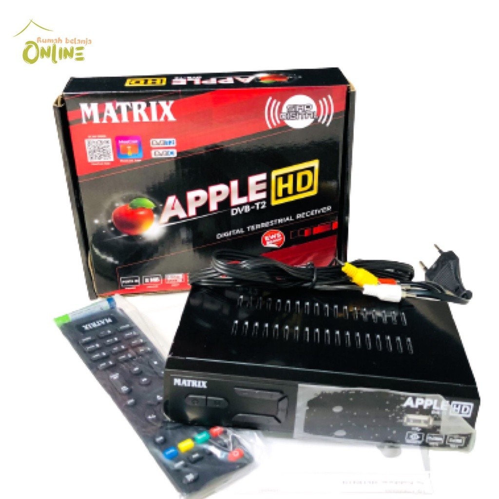 SET TOP BOX MATRIX TV DIGITAL YOUTUBE MERAH RAM 8GB LEBIH BESAR DAN SIARAN LEBIH BANYAK STB MURAH