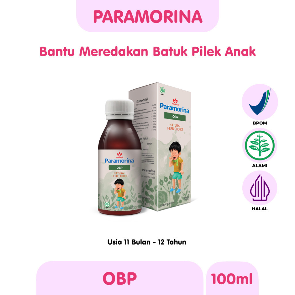 Solusi Meredakan Batuk Anak Obat Batuk Pilek Anak Paramorina OBP 100ml Vitamin Bayi dan Anak