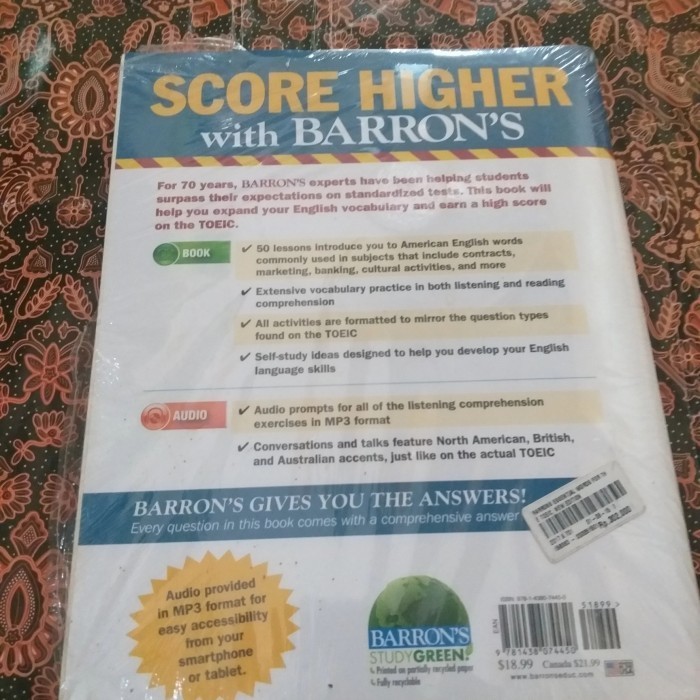 ✨BISA COD✨ - Buku BARRON,S TOEIC