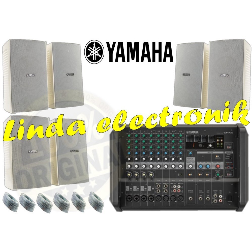 Special Diskon paket sound system yamaha vs6 3psg power mixer yamaha emx5 ORYGINAL