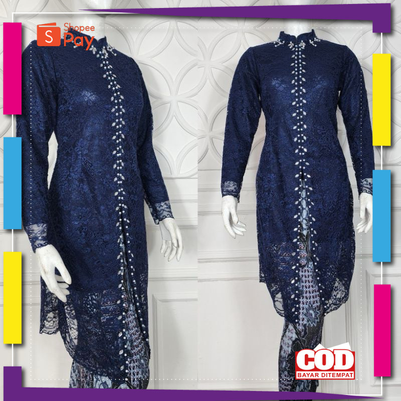 KAIN LEMBUT HALUS ADEM TEBAL / KIRANA OL - KEBAYA PAYET MODERN - TUNIK BROKAT BUSUI MODERN - KEBAYA 