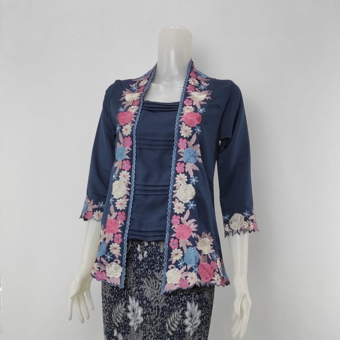 

✨READY✨ -kebaya kutu baru modern - navy, S