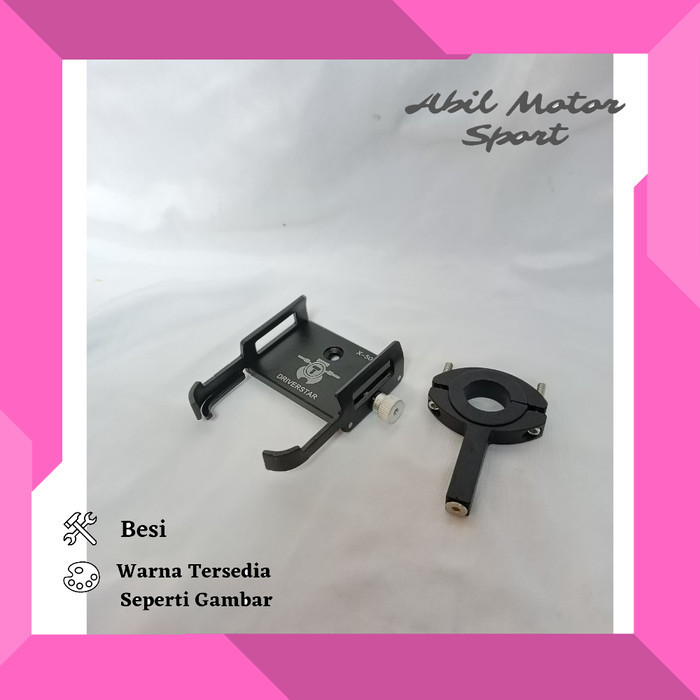 HOLDER HP MOTOR DUDUKAN PONSEL ALUMINIUM HOLDER HANDPHONE MOTOR SCOOPY PCX VARIO NMAX AEROX LEXI XMA