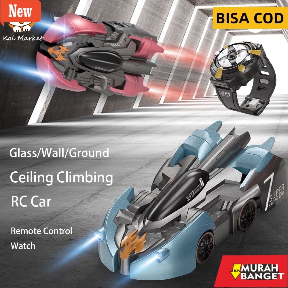 RC Escavator terviral- Anti Gravitasi Wall Climbing RC Mobil Listrik 360 Berputar Stunt Mobil RC Ant