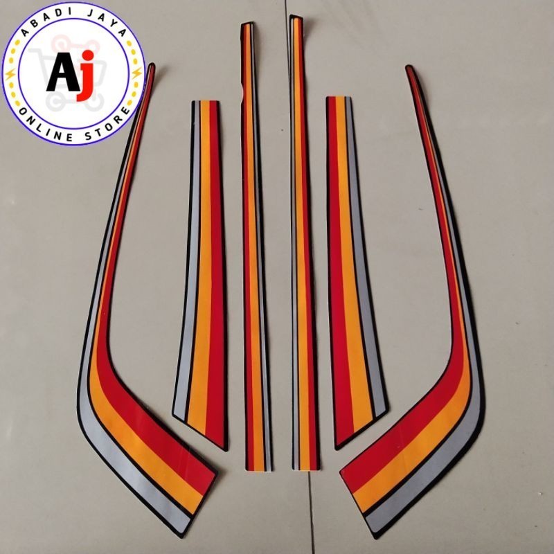 Striping Stiker Declas lis Motor honda gl max 1991 1992 berkualitas termurah
