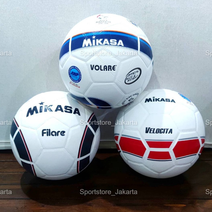 Bola sepak Mikasa Filare - Bola kaki Mikasa Volare - Bola sepak Mikasa Velocita - Bola kaki Mikasa F