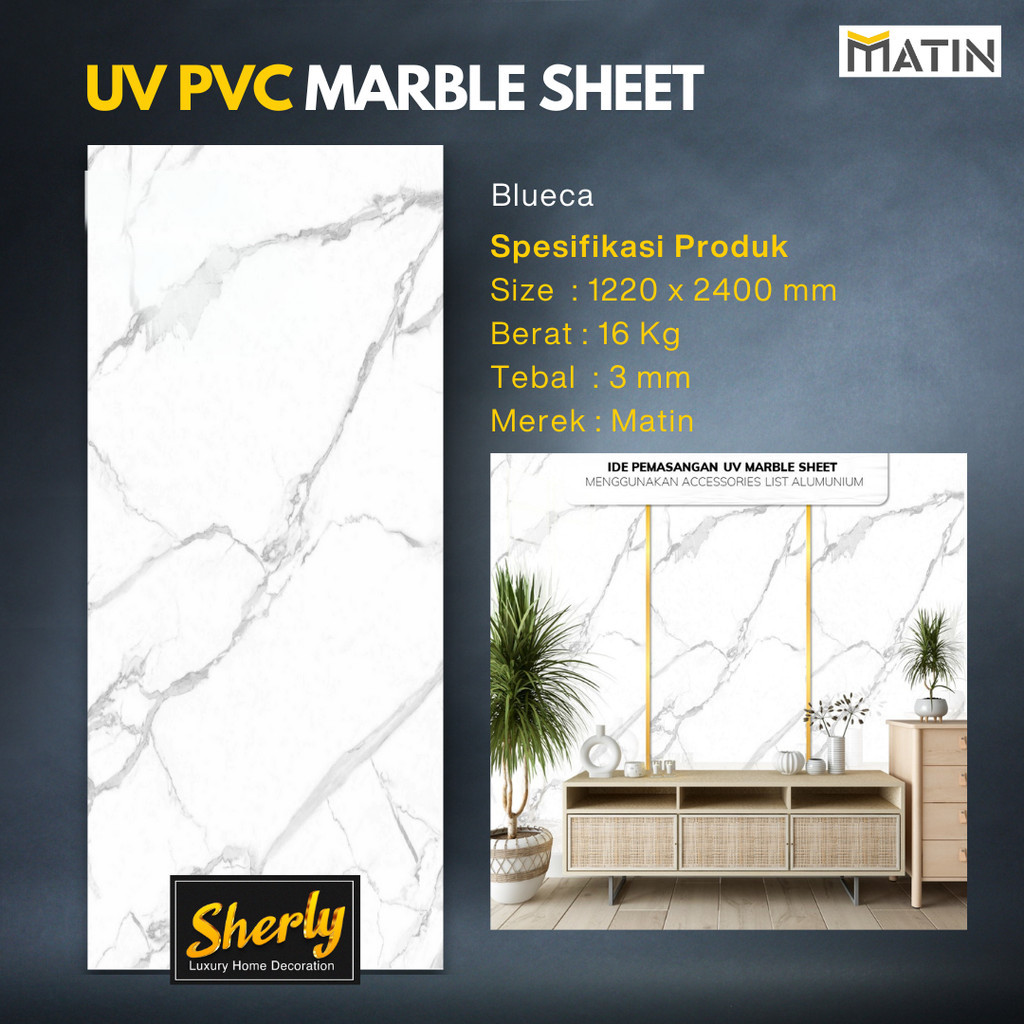 Matin UV PVC Tv Baground Sebagai Pelapis Dinding, Furniture, Wall Panel