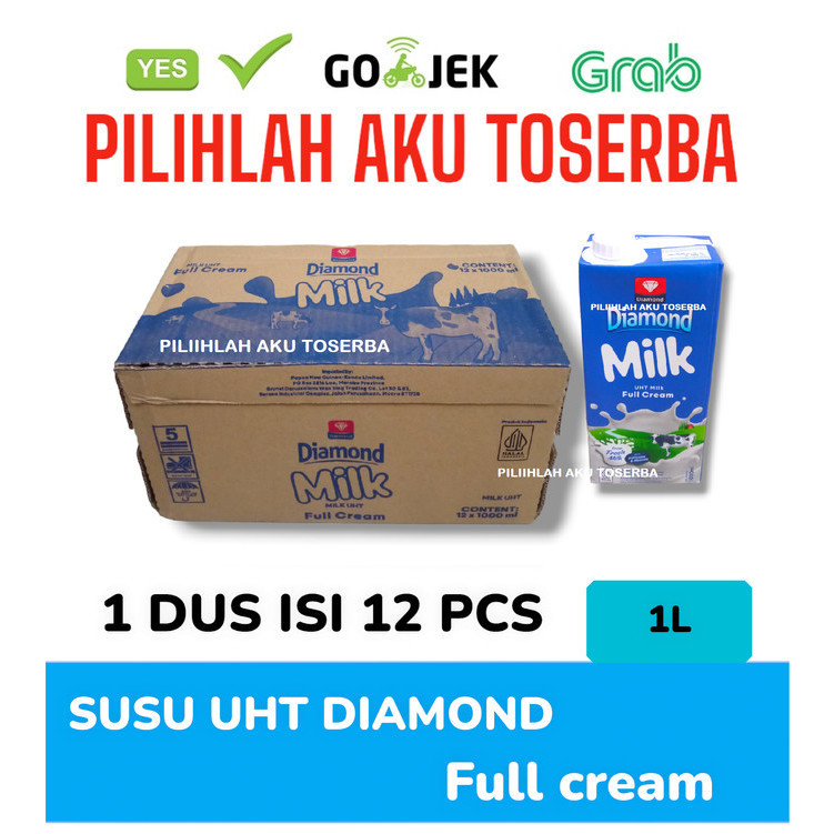 

SUSU DIAMOND UHT FULL CREAM 1 LITER - (1 DUS ISI 12)