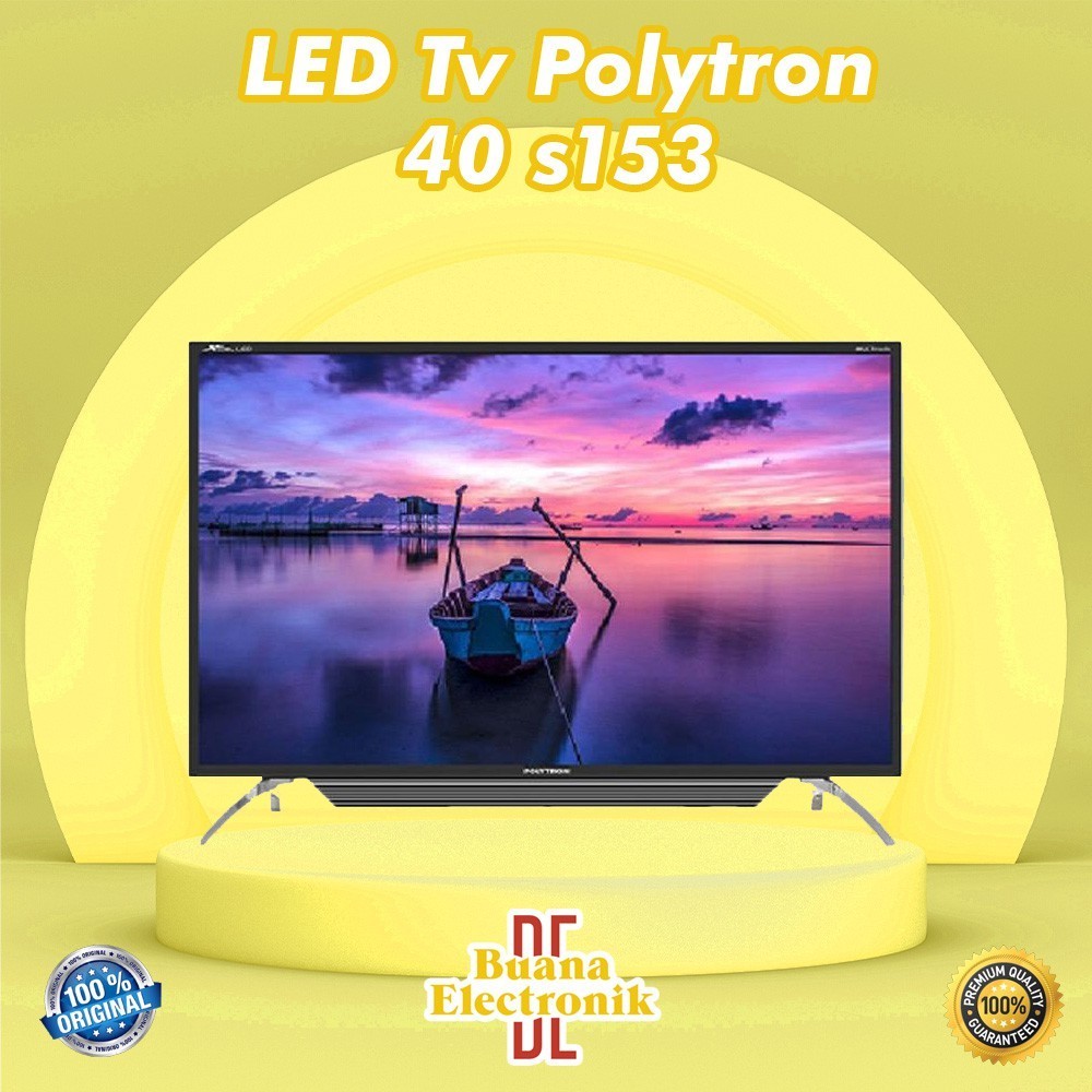 PROMO PUNCAK POLYTRON LED LCD TV TELEVISI PLD 40 V 8753 ORIGINAL