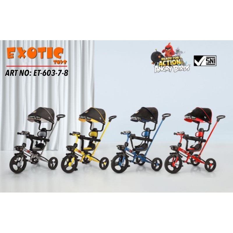 ET60378/Sepeda Anak Roda Tiga Exotic/Sepeda Roda Tiga Sincan Dorongan Musik/Sepeda Roda Tiga Doronga