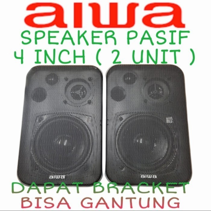 Speaker AIWA PASIF 4 Inch Free Brecket Gantung Cocok Buat Cafe Klinik