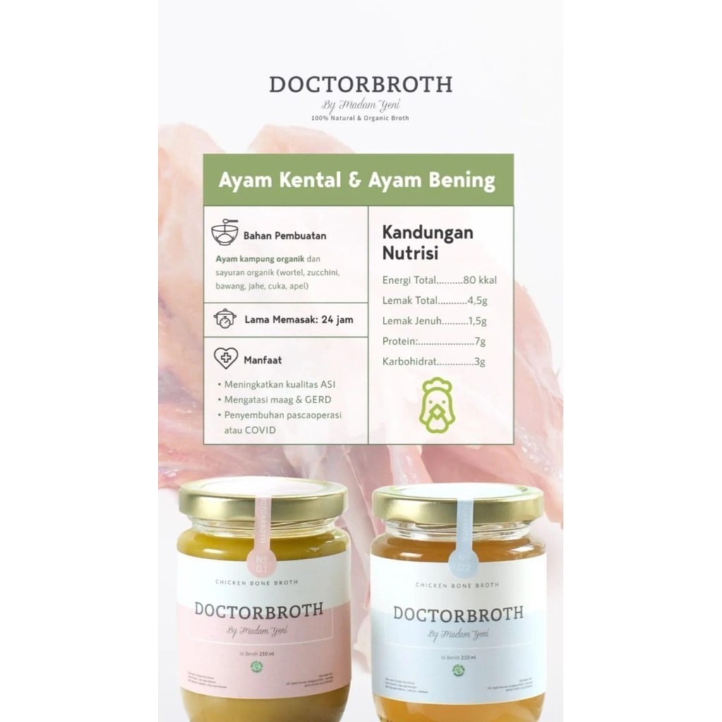 

Chicken (KENTAL) Bone Broth, Doctor Broth JakSel