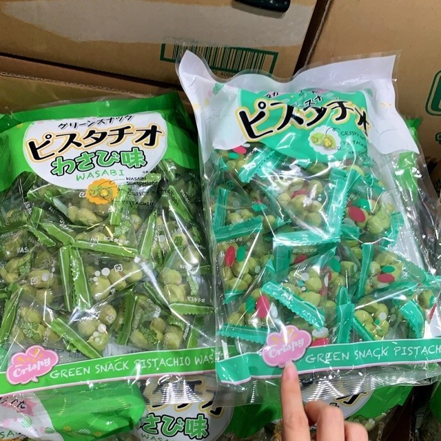

Sennarido Green Snack Pistachio 90gr / cemilan impor / snack jepang - wasabi