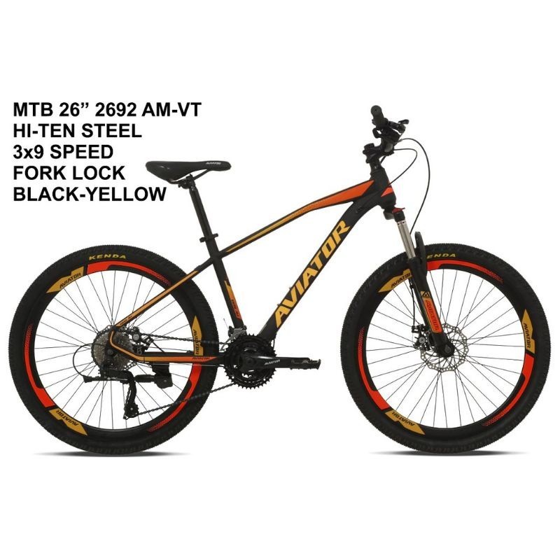 SEPEDA GUNUNG  MTB 26 / 27.5 AVIATOR AT 2692 AM VT / 2692 XT FL / 2692 XT VT FL VELG TINGGI FORK LOC