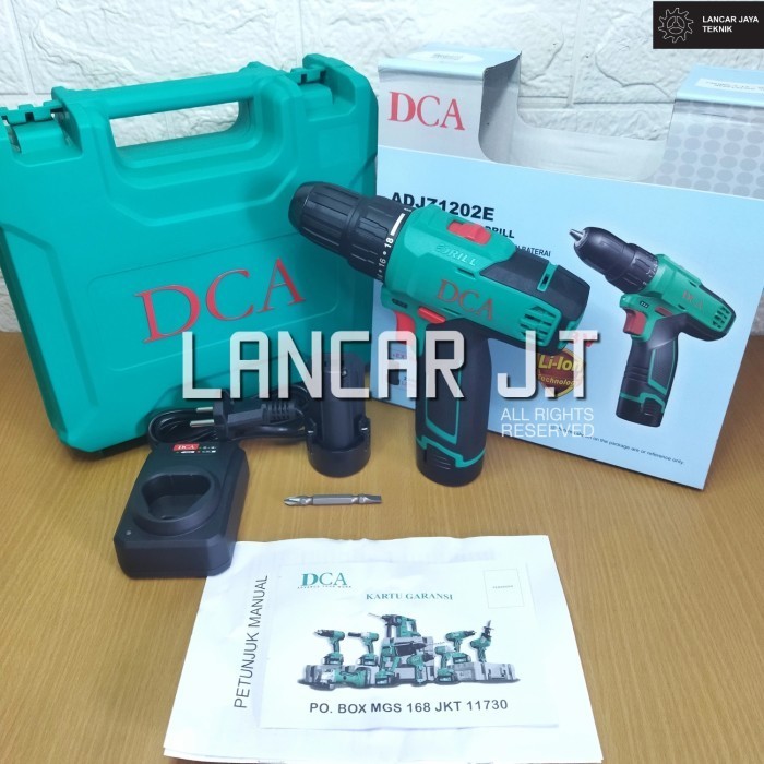 DCA ADJZ1202E CORDLESS DRILL DRIVER MESIN BOR BATERAI 10.8V ADJZ 1202