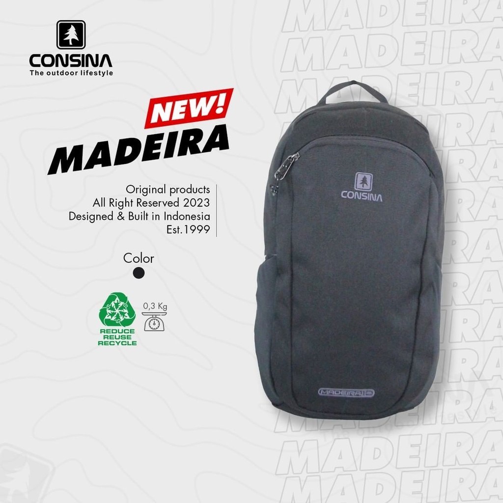 Consina Tas Ransel Pria Madeira 10 Liter Daypack Tas Harian Sekolah Consina