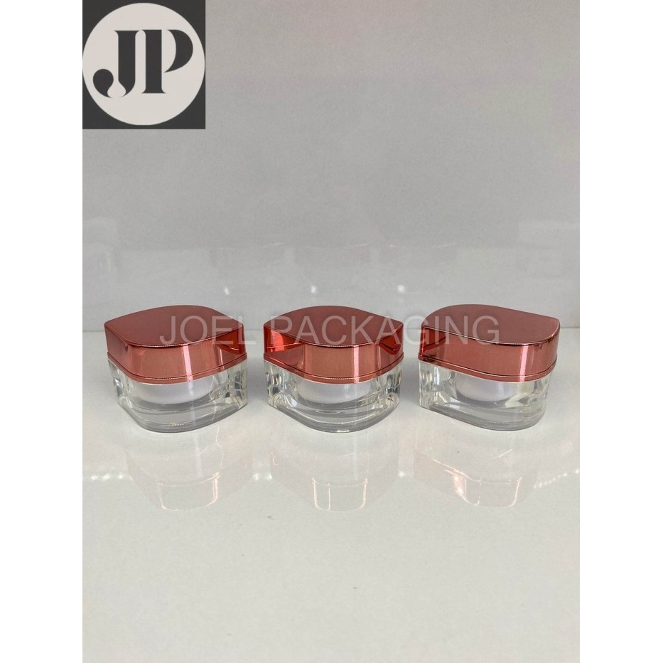 Pot Krim Akrilik Daun 10Gr Rose Gold Pot Cream Acrylic Leaf 10 Gr Rose Gold