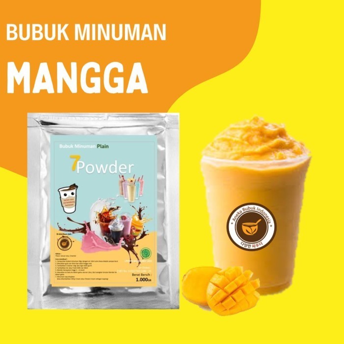 

[Ready] Bubuk Minuman 7 Powder rasa Mango - Plain 1kg