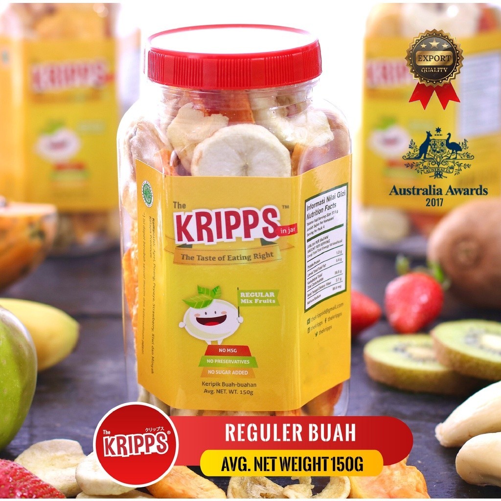 

THE KRIPPS (REGULER BUAH)/VEGAN SNACK