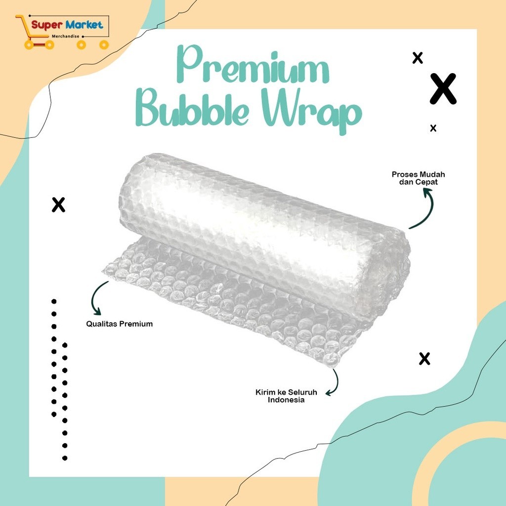 

Promo Bubble Wrap Packing Olshop Plastik Fragile Gosend 30cm x 120cm Buble Wrap