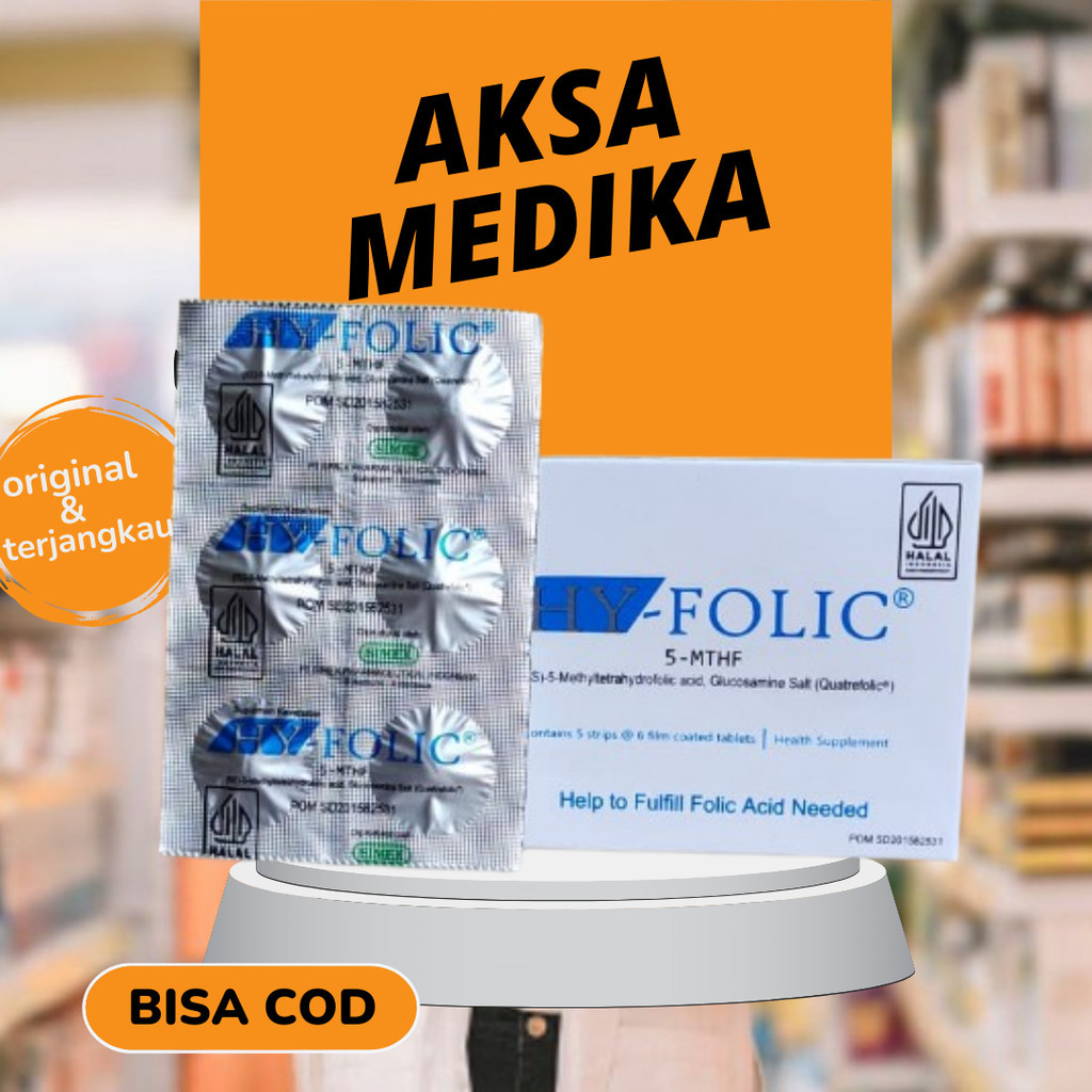 Hy Folic Strip Isi 6 Tablet Obat Vitamin Original Simex -ORIGINALE