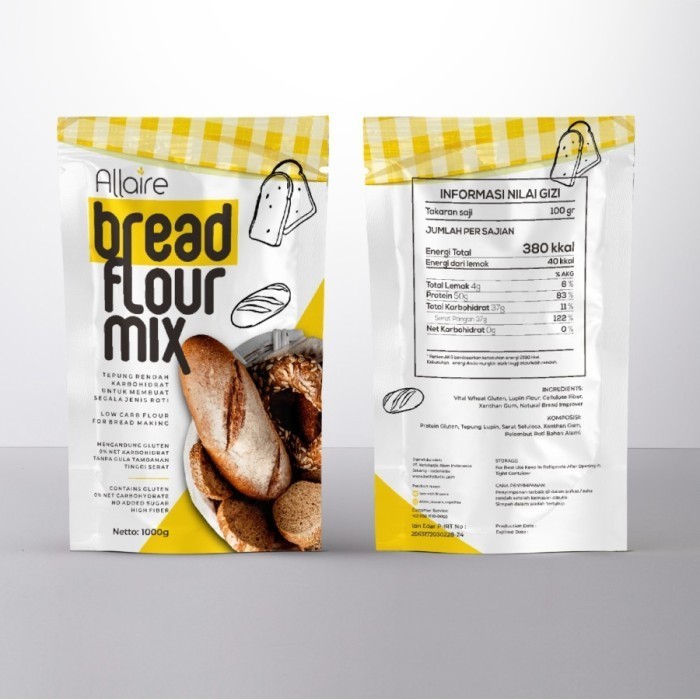 

[Premium] ketobetic Bread 1 Kg Tepung Keto Khusus Roti