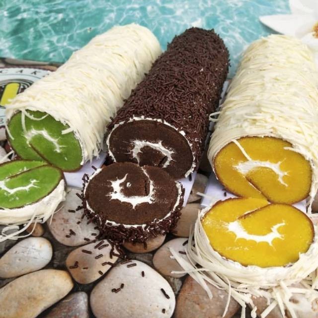 

Jelly roll cake khas bangka