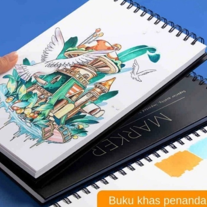 

✨LARIS✨ -Marker Pad Sketchbook Buku Sketsa Buku Gambar Untuk Spidol Sketch Book