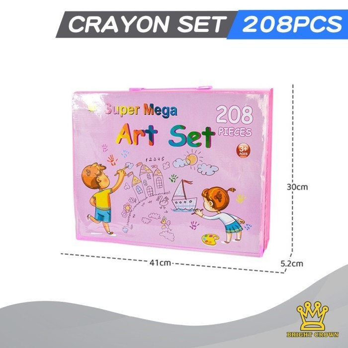 

✨LARIS✨ -Pensil Warna Crayon Set Isi 208pcs Paket alat Menggambar