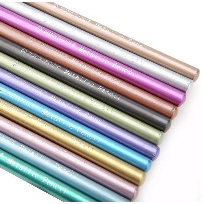 

✨LARIS✨ -Metallic Color Pencils - Pensil Warna Metalik (12 warna)