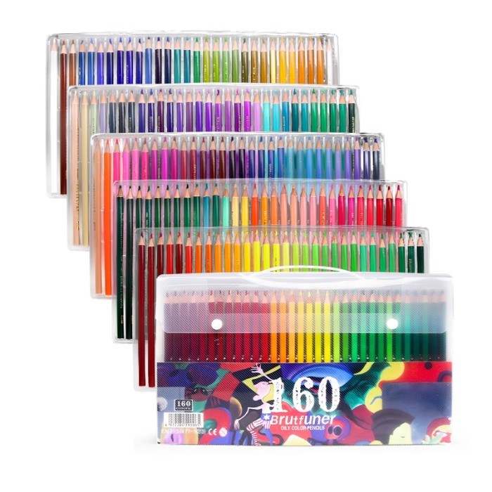 

✨LARIS✨ -Pensil Warna Brutfuner Painting Oil Pencil Artist Color Pencil Set 160