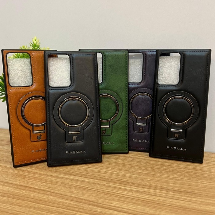 Original Case Samsung Galaxy Note 20 Ultra RMBMAX Magsafe stand Leather Back Case Cover Casing Kulit