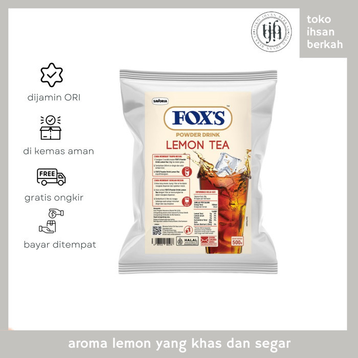 

FOX'S Powder Drink Lemon Tea - Bubuk Minuman Teh Rasa Lemon 500g