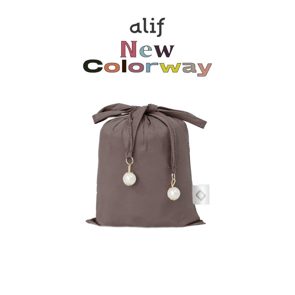 Mukena Travel Mini Alif Modern Wear Coffee Bean ( MKN-040 )
