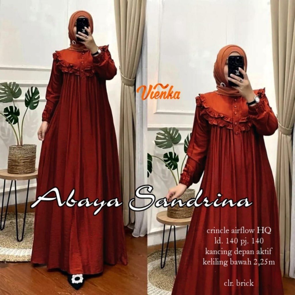 VIENKA ABAYA SANDRINA | ALZENA MAXI DRESS JUMBO BIGSIZE