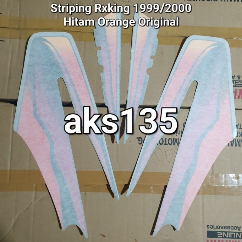 Striping Rx king 99 Rxking 1999 2000 Hitam Orange Original