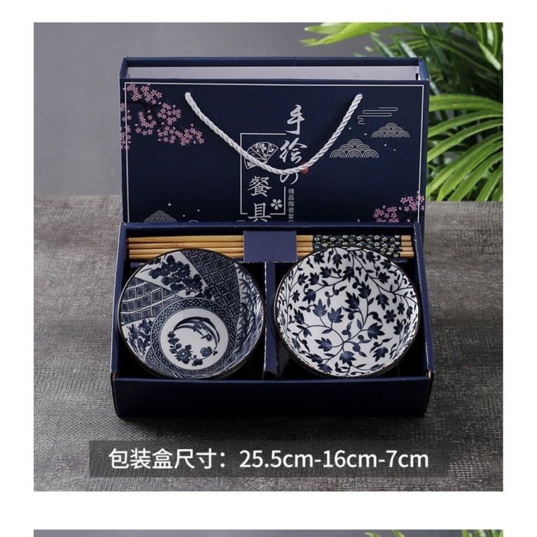 

✨LARIS✨ -Mangkok mangkuk sendok sumpit sets hampers parcel hadiah gift box - 2 orang