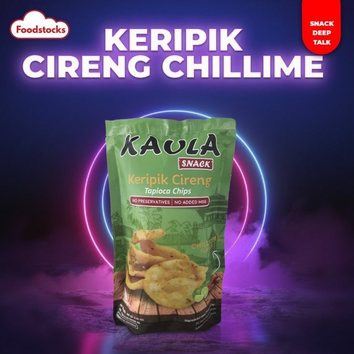 

TERMURAH Keripik Cireng Chili Lime Flavour Kaula Snack Tanpa Pengawet