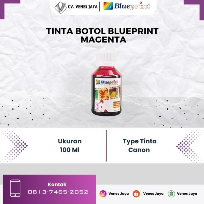 Tinta Canon BLUEPRINT Refill For Printer Canon IP2770, 100 ml Magenta