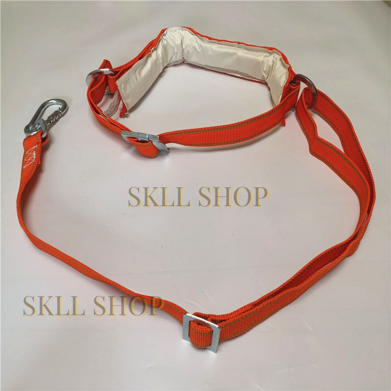 Sabuk Tali Pengaman keselamatan Panjat Tebing Industri Safety Belt- oranye