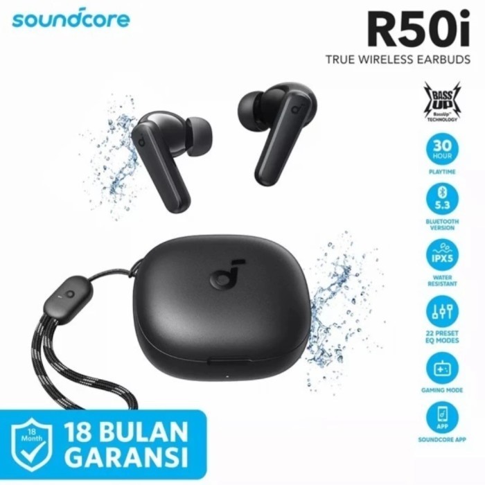 TERBARU New TWS angker soundcore R50i  - Hitam