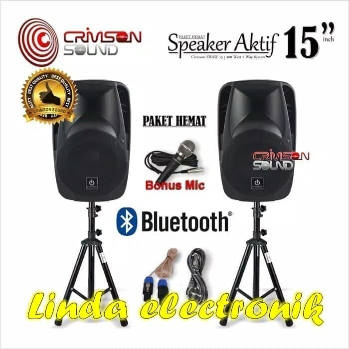 SPEAKER AKTIF 15 INCH CRIMSON SHOW