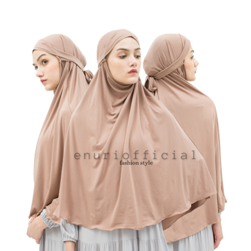 FAEYZA ALWA - JILBAB BERGO KHIMAR FRENCH JUMBO SYARI CADAR TALI