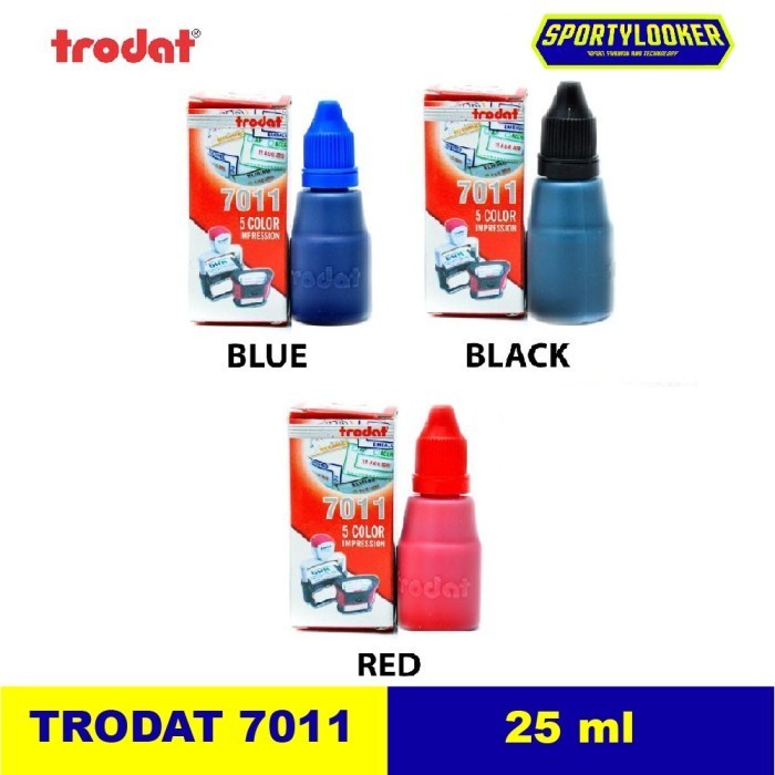 

Best Seller[Promo] Trodat 7011 25ml Stamp Ink - Tinta Stempel - Merah