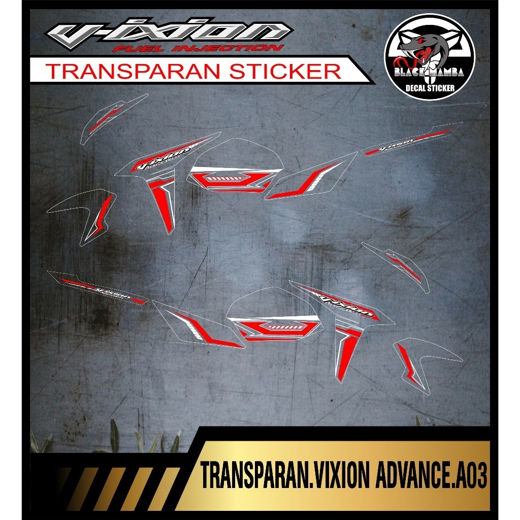 STRIPING TRANSPARAN VIXION ADVANCE (NVA) VARIASI TRANSPARAN VIXION ADVANCE (NVA) CODE A03
