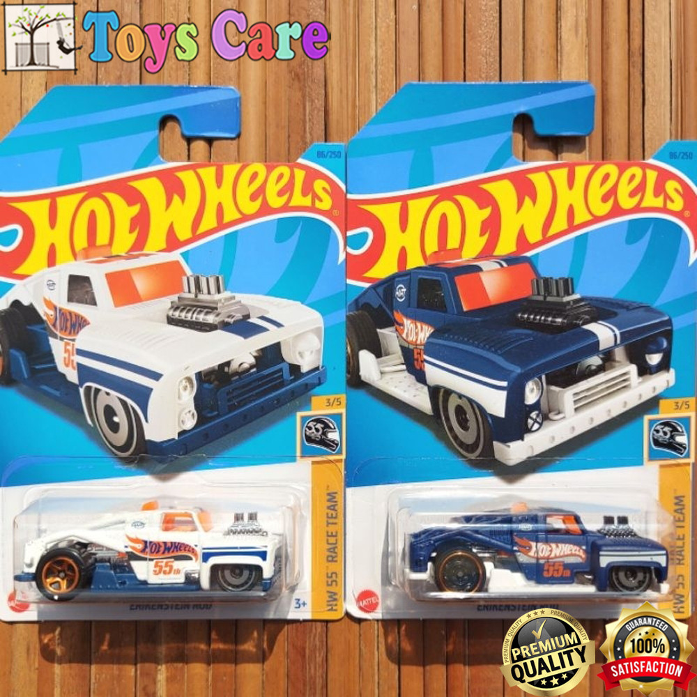 Hot Wheels Erikenstein Rod Biru Hotrod Race Team Hotwheels Original Mattel