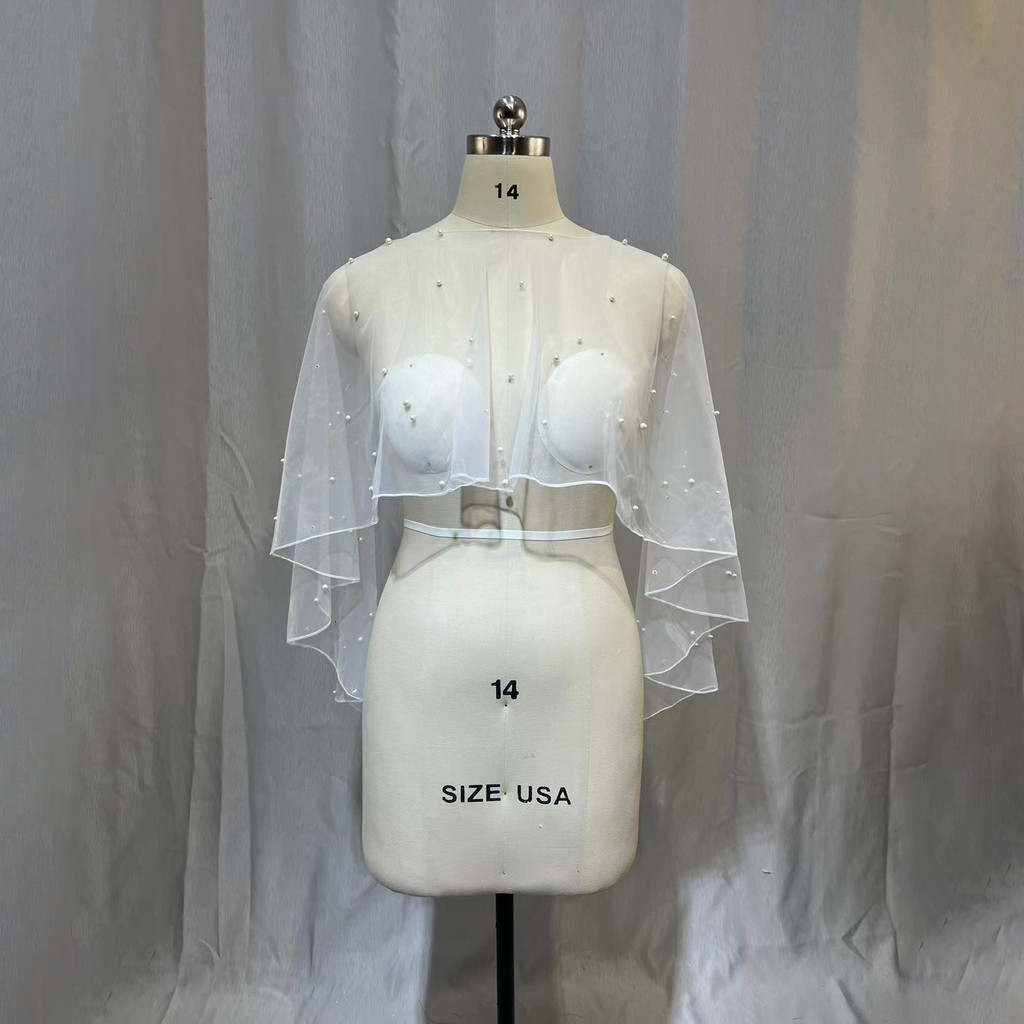 Outer cape organza mutiara (ZH112)
