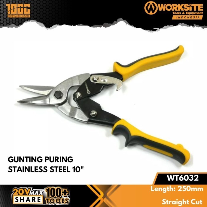 

Gunting Puring 10" Gunting alumunium puring aviation snip seng WT6032 Worksite