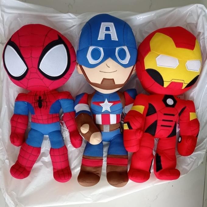 Boneka spiderman captain America ironman original marvel miniso diskon